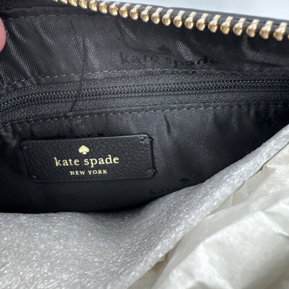 Kate Spade New York NWT Small Rosie Crossbody BLACK Leather - Picture 7 of 11